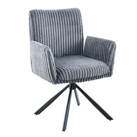 Стул DikLine 6827 т.к Серая Velo 13, опоры черные | Интернет магазин мебели и декора LifeDekor