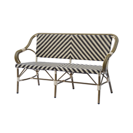 "Кабри" диван двухместный плетенный из искусственного ротанга, цвет бежево-коричневый | Интернет магазин мебели и декора LifeDekor