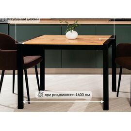 Стол ЭТНО 112 цвет САБИЯ / Черный каркас М-City | Интернет магазин мебели и декора LifeDekor