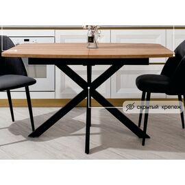 Стол АРИЗОНА 130 БЕЛЫЙ МРАМОР АКТИВНЫЙ , керамика / Черный каркас, М-City | Интернет магазин мебели и декора LifeDekor