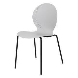 Комплект из 2-х стульев Wave серый с черными ножками | Интернет магазин мебели и декора LifeDekor