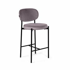 Стул полубарный Mason, бархат серый 27 | Интернет магазин мебели и декора LifeDekor