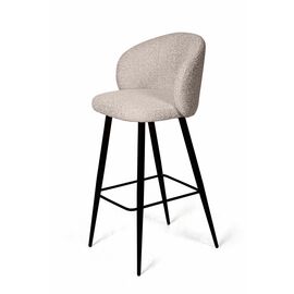 Стул полубарный Vito, букле бежевый / опора конус | Интернет магазин мебели и декора LifeDekor