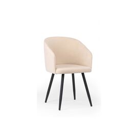 Стул на металлокаркасе Монер бежевый (glory 03) / черный | Интернет магазин мебели и декора LifeDekor