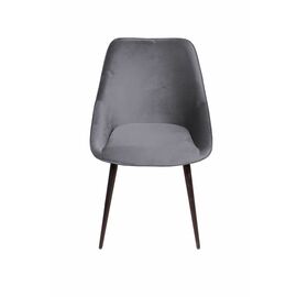 Стул Neo, поворотный на 360 градусов, бархат серый 27/опора конус | Интернет магазин мебели и декора LifeDekor