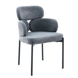 Стул DikLine 1311 т.к Серая UF925-12, опоры черные | Интернет магазин мебели и декора LifeDekor