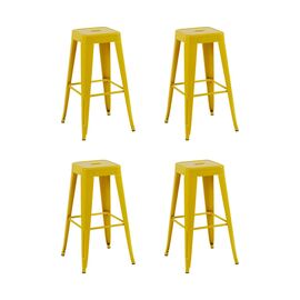 Стул барный TOLIX желтый глянцевый KD 4 шт. | Интернет магазин мебели и декора LifeDekor