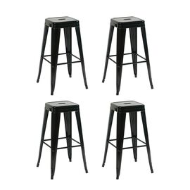 Стул барный TOLIX черный глянцевый KD 4 шт. | Интернет магазин мебели и декора LifeDekor