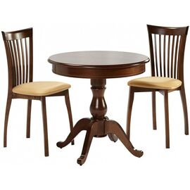 Обеденная группа (Стол Фабрицио-1 и 2 стула Тулон), орех темный | Интернет магазин мебели и декора LifeDekor