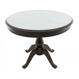 Стол «Фабрицио 1» GLASS (D 1000), орех темный | Интернет магазин мебели и декора LifeDekor