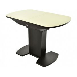 Стол «Корсика» стекло молочный, венге | Интернет магазин мебели и декора LifeDekor