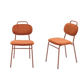 Комплект из 2-ух стульев MOLLY разборный терракотовый | Интернет магазин мебели и декора LifeDekor