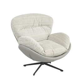 Кресло BLISS серый, экокожа, шенилл | Интернет магазин мебели и декора LifeDekor