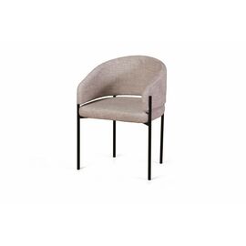 Стул Nicol, микромех Rozy ivory / опоры черные | Интернет магазин мебели и декора LifeDekor