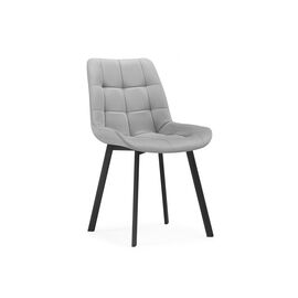 Стул на металлокаркасе Челси П светло-серый (zd 960) / черный np | Интернет магазин мебели и декора LifeDekor