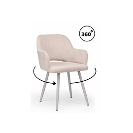 Стул на металлокаркасе Эолин 360 латте (glory 10) / серый | Интернет магазин мебели и декора LifeDekor