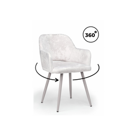 Стул на металлокаркасе Эолин 360 светло-бежевый (simple 011) / серый | Интернет магазин мебели и декора LifeDekor