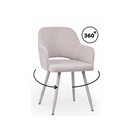 Стул на металлокаркасе Эолин 360 светло-серый (glory 36) / серый | Интернет магазин мебели и декора LifeDekor