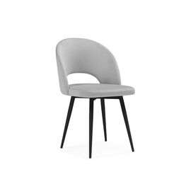 Стул на металлокаркасе Курбис светло-серый (zd 960) / черный | Интернет магазин мебели и декора LifeDekor