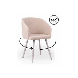 Стул на металлокаркасе Монер 360 латте (glory 10) / серый | Интернет магазин мебели и декора LifeDekor