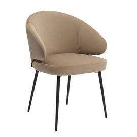 Дизайнерский стул Cosmos на усиленной опоре, латте, основание черный | Интернет магазин мебели и декора LifeDekor