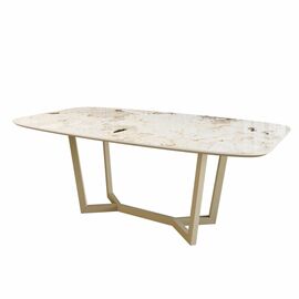 Стол овальный BENZ 180, керамика глянцевая, белая | Интернет магазин мебели и декора LifeDekor