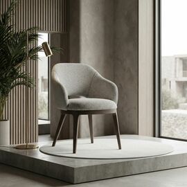 Стул Atrio, массив, ткань белый | Интернет магазин мебели и декора LifeDekor