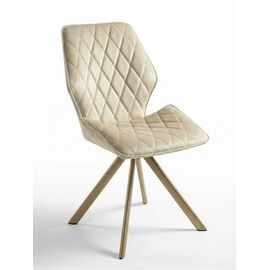 Стул Картьер поворотный, (тк. Венеция №2), ножки шампань | Интернет магазин мебели и декора LifeDekor