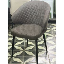 Стул ХИЛТ, цвет B22 Серый, велюр / черный каркас М-City | Интернет магазин мебели и декора LifeDekor