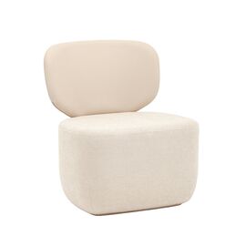 Кресло Спейс спинка экокожа, сиденье шенилл бежевый | Интернет магазин мебели и декора LifeDekor