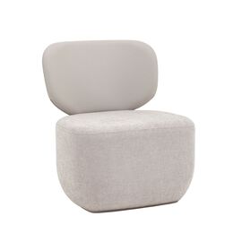 Кресло Спейс спинка экокожа, сиденье шенилл светло-серый | Интернет магазин мебели и декора LifeDekor