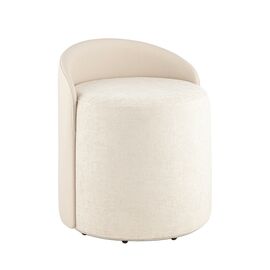 Пуф Тея спинка иск.кожа, сиденье шенилл бежевый | Интернет магазин мебели и декора LifeDekor