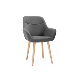 Стул деревянный Флюид темно-серый (zd 995) / светлое дерево | Интернет магазин мебели и декора LifeDekor