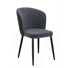 Стул DikLine 347 P15/L15 серый, ножки черные | Интернет магазин мебели и декора LifeDekor