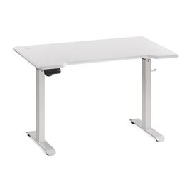 Компьютерный стол Маркос с механизмом подъема 120х75х75 белый / белая шагрень | Интернет магазин мебели и декора LifeDekor