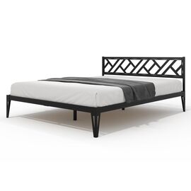 Кровать КМД 47 АЙРИС 1600, черный | Интернет магазин мебели и декора LifeDekor