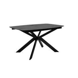 Стол DikLine BK140 керамика мрамор Бронза, подстолье черное, опоры черные | Интернет магазин мебели и декора LifeDekor