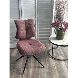 Стул ДЕЛИ (DELI) 360 град, цвет БРУСНИЧНЫЙ H300126-9 , ткань / ЧЕРНЫЙ каркас, ®DISAUR | Интернет магазин мебели и декора LifeDekor