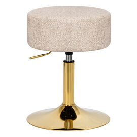 Пуф DOBRIN DANNY GOLD, бежевый твид (LEO26), Вариант: бежевый твид (LEO26) | Интернет магазин мебели и декора LifeDekor