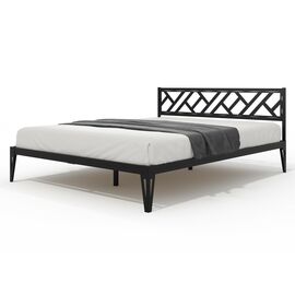 Кровать КМД 47 АЙРИС 1400, черный | Интернет магазин мебели и декора LifeDekor