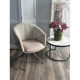 Стул ГИССЕН (GISSEN) 360 град., цвет ЛАТТЕ RIELY-111 / V885-3, ткань / ЛАТТЕ, ®DISAUR | Интернет магазин мебели и декора LifeDekor