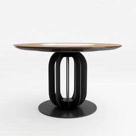 Стол круглый Сохо 120, керамика светлая матовая | Интернет магазин мебели и декора LifeDekor