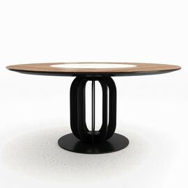 Стол круглый Сохо 160, керамика светлая матовая | Интернет магазин мебели и декора LifeDekor