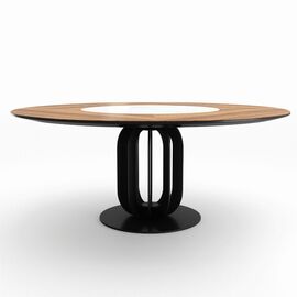 Стол круглый Сохо 180, керамика светлая матовая | Интернет магазин мебели и декора LifeDekor