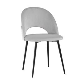 Стул Меган SN велюр светло-серый | Интернет магазин мебели и декора LifeDekor