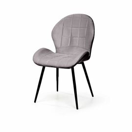 Стул Ральф, бархат светло-серый 26 | Интернет магазин мебели и декора LifeDekor