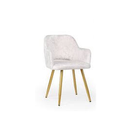 Стул на металлокаркасе Эолин светло-бежевый (simple 011) / золотой | Интернет магазин мебели и декора LifeDekor