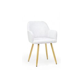 Стул на металлокаркасе Инфини светло-серый (ocean 021) / золотой | Интернет магазин мебели и декора LifeDekor