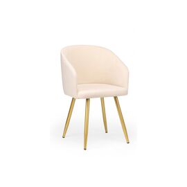 Стул на металлокаркасе Монер бежевый (glory 03) / золотой | Интернет магазин мебели и декора LifeDekor