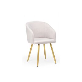 Стул на металлокаркасе Монер светло-серый (glory 36) / золотой | Интернет магазин мебели и декора LifeDekor